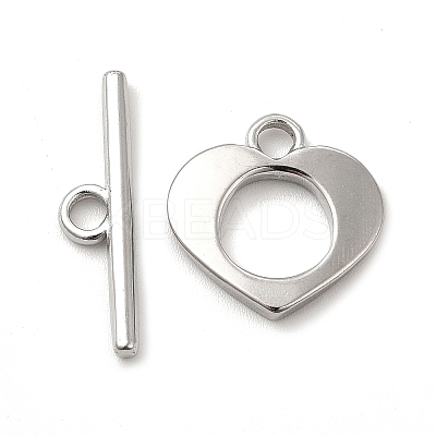 Non-Tarnish 304 Stainless Steel Toggle Clasps STAS-F290-07P-1