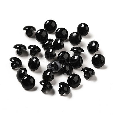 Opaque Acrylic Shank Buttons X-BUTT-D011-B-01-1
