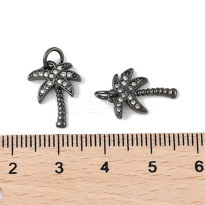 Brass Micro Pave Cubic Zirconia Pendants ZIRC-K070-38B-1