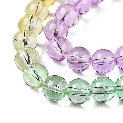 Baking Paint Transparent Glass Beads DGLA-M001-8mm-02-1