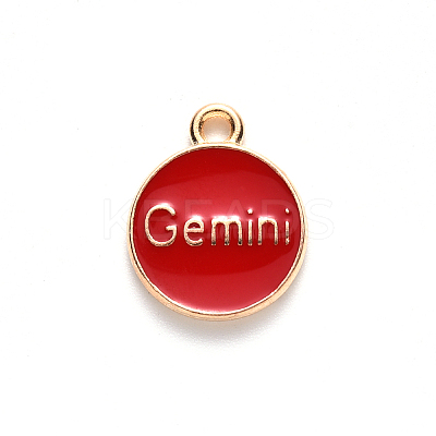 Alloy Enamel Pendants ENAM-S124-01A-07I-1