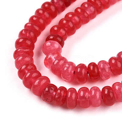 Dyed Natural White Jade Beads Strands G-T139-57A-09-1