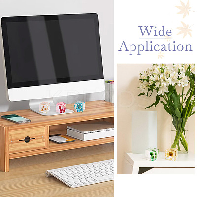 5Pcs 5 Colors Resin Cube Fridge Magnet Home Decoration Accessoriesa FIND-TA0005-87-1