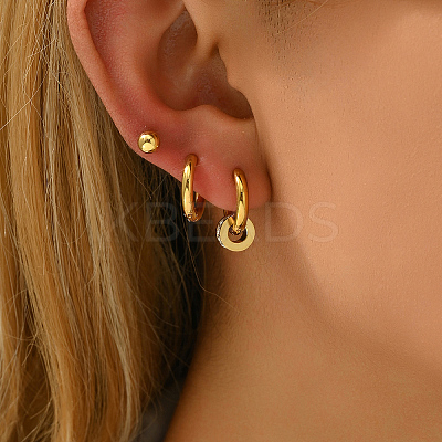 3 Pairs Minimalist Stainless Steel Earrings Sets KR5493-1