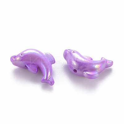 Opaque Acrylic Beads TACR-S153-34I-1