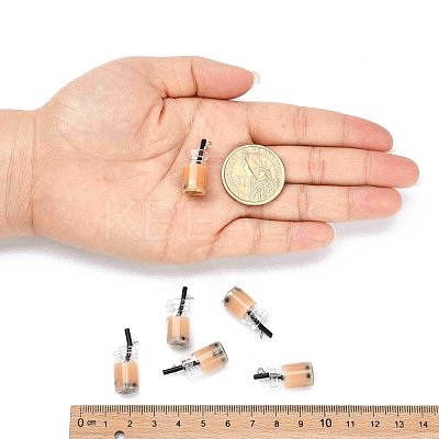 Glass Bottle Pendants X-CRES-N017-03B-1