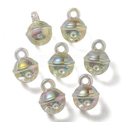 UV Plating Rainbow Iridescent Transparent Acrylic Pendant OACR-P010-06D-1