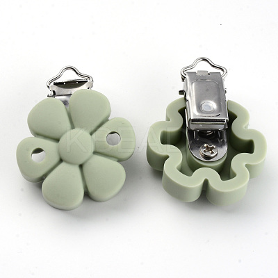 Food Grade Eco-Friendly Silicone Baby Pacifier Clips SIL-S003-04E-1