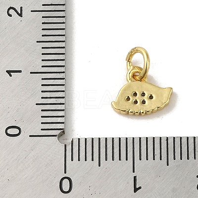 Brass Micro Pave Cubic Zirconia Charms KK-M283-19A-01-1