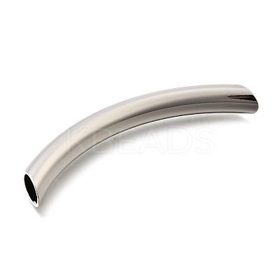 Brass Curved Tube Beads KK-S508-45P-1