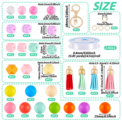 DIY Keychain Making Kits DIY-TA0012-39-1