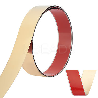 201 Stainless Steel Self-Adhesive Flexible Molding Trim FIND-WH0021-49C-G-1