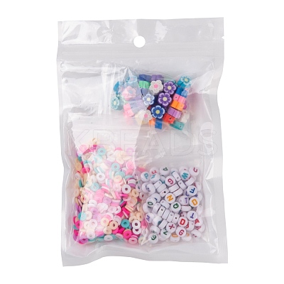 50Pcs Handmade Polymer Clay Flower Plum Blossom Beads DIY-FS0001-55-1