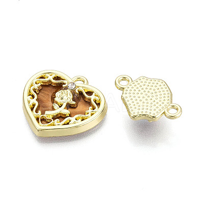 18Pcs 9 Styles Alloy Resin Pendants PALLOY-N185-01G-1