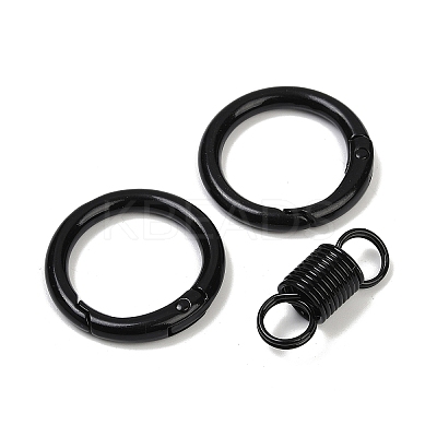 Alloy Spring Gate Clasps PALLOY-Q009-01L-1