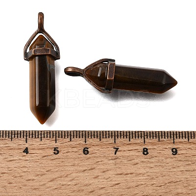 Natural Tiger Eye Pendants G-H360-01R-07-1
