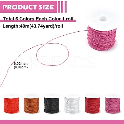 Nylon Chinese Knotting Cord NWIR-YW0001-09A-1