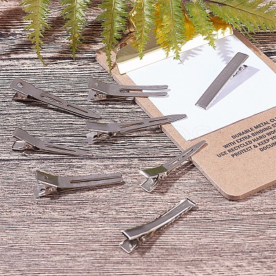 Iron Alligator Hair Clip Findings PHAR-PH0001-06-1