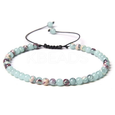 Adjustable Women's Shoushan Stone Beaded Bracelet LS-CN3407-19-1