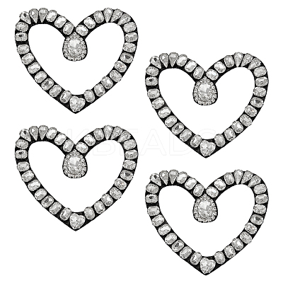 4Pcs Glass Hotfix Rhinestone DIY-FG0007-56C-1