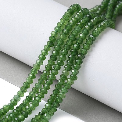 Dyed Natural Malaysia Jade Rondelle Beads Strands X-G-E316-2x4mm-57-1
