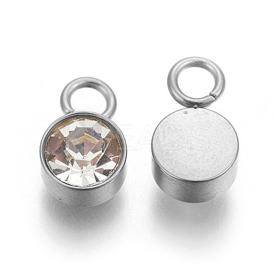 Glass Rhinestone Charms STAS-F189-P07-1
