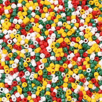 4 Colors 11/0 Christmas MIYUKI Delica Seed Beads SEED-X0058-21-1