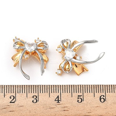Brass Micro Pave Cubic Zirconia Pendants KK-L250-01GP-1