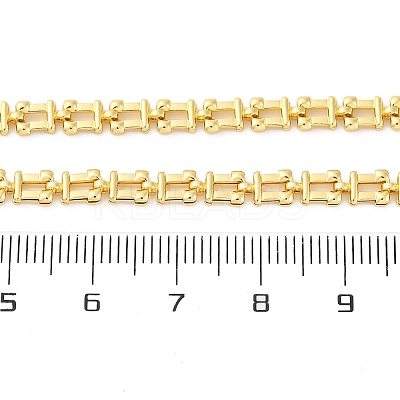 Brass Link Chain Necklaces for Women NJEW-K282-01G-1