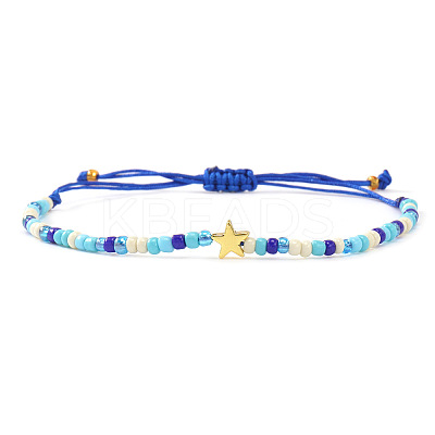 Glass Seed Beads Adjustable Bracelets LS-KO8624-11-1