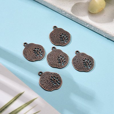 Tibetan Style Alloy Pendants TIBEP-A14120-R-FF-1