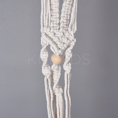 Handmade Cotton Rope Hanging Planters Sets AJEW-WH0112-05-1