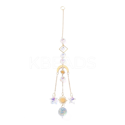 Hanging Crystal Aurora Wind Chimes LS-HJEW-Z003-18-1