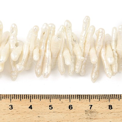 Natural Baroque Keshi Pearl Beads Strands PEAR-B004-03A-02B-1