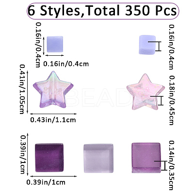 Gradient Color Glass Mosaic Tiles MOSA-WH0001-05F-1