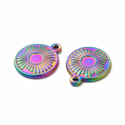Ion Plating(IP) 304 Stainless Steel Pendant Cabochon Settings STAS-F290-18MC-1
