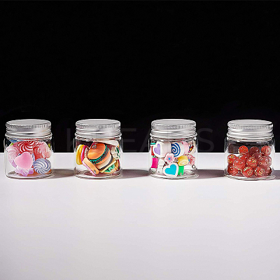 Mini Glass Bottles with Aluminum Cap Screw Top Lids CON-BC0006-07-1