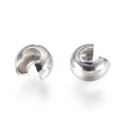 Iron Crimp Beads Covers KK-CJC0001-06A-P-1