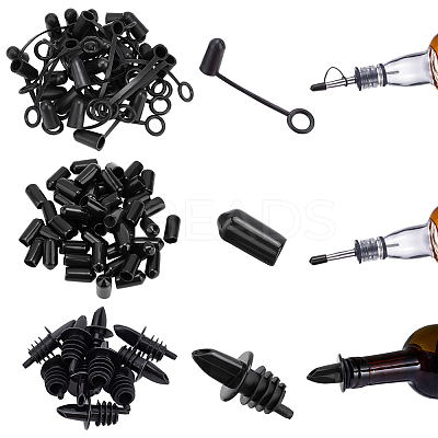 10Pcs Plastic Wine Bottle Pourer AJEW-CP0001-91-1