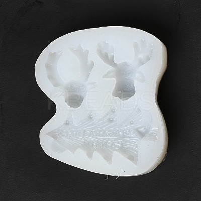 Double Christmas Deer DIY Candlestick Silicone Molds LS-SIMO-B002-04-1