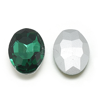 Pointed Back Glass Rhinestone Cabochons RGLA-T080-6x8mm-15-1