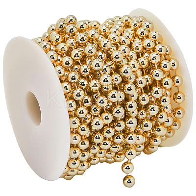 ABS Plastic Imitation Pearl Bead Chain KY-WH20006-09C-1