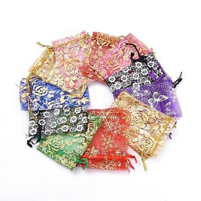 Printed Organza Bags X1-OP-R024-7x9-M-1