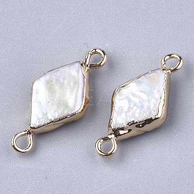Natural Baroque Pearl Keshi Pearl Links connectors LS-PEAR-T003-07-1