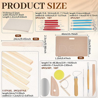 Ceramic Making Tools Kits CELT-BC0001-03-1