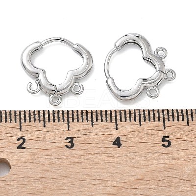 SHEGRACE Brass Hoop Earrings Findings XGR0156P-93P-1