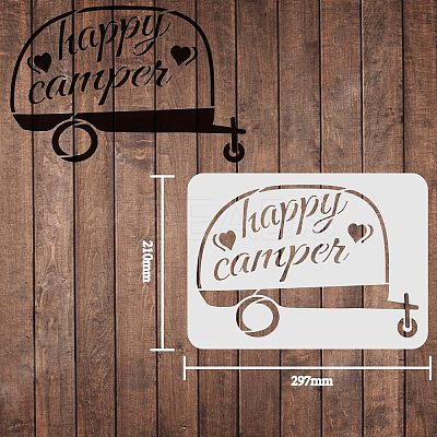 Large Plastic Reusable Drawing Painting Stencils Templates DIY-WH0202-113-1