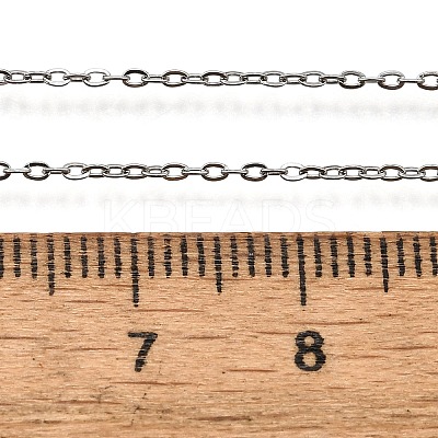 Non-Tarnish 304 Stainless Steel Cable Chain Necklaces LS-X-NJEW-P248-01P-1
