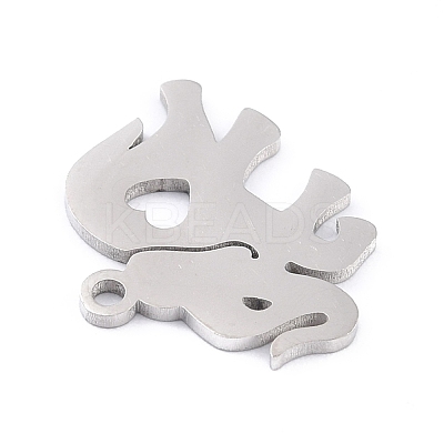 Non-Tarnish 201 Stainless Steel Pendants STAS-K003-04P-1