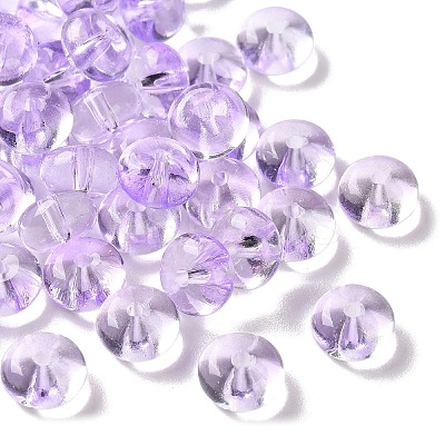 Baking Paint Transparent Glass Beads DGLA-S116-01D-1